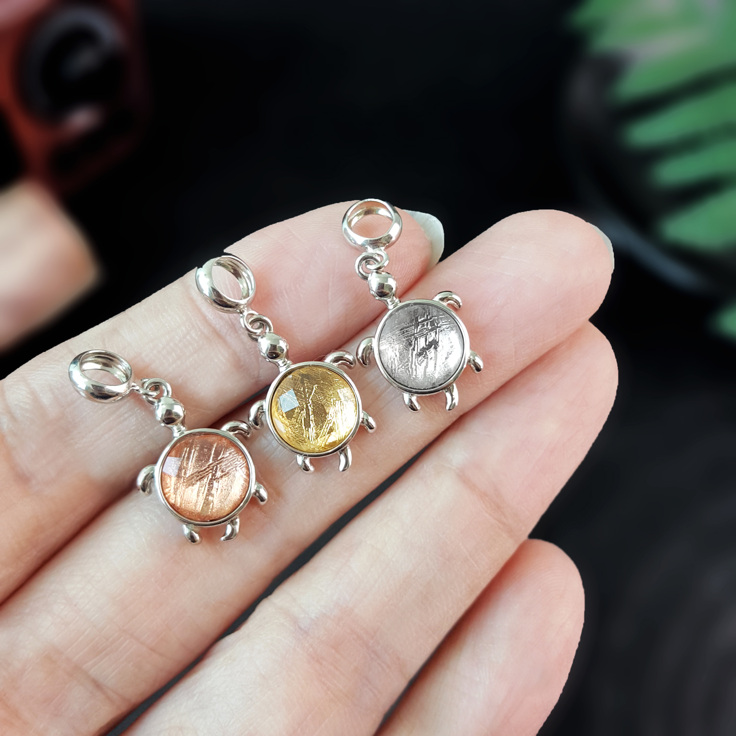 Meoterite Turtle Pendant