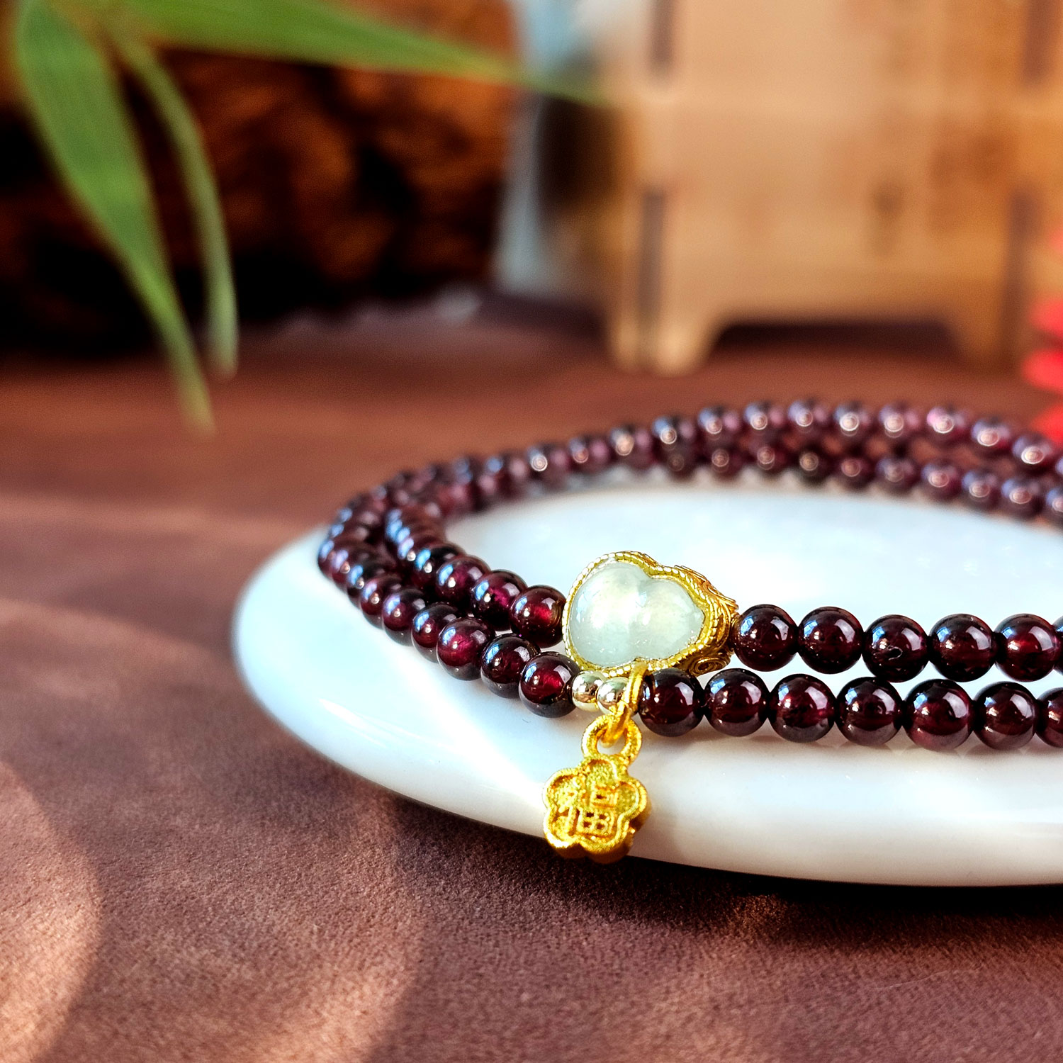20 May- Red Garnet Rosary Bracelet