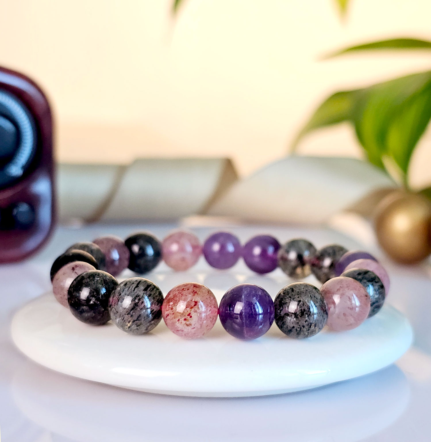 4 Jun - Strawberry Amethyst Bracelet