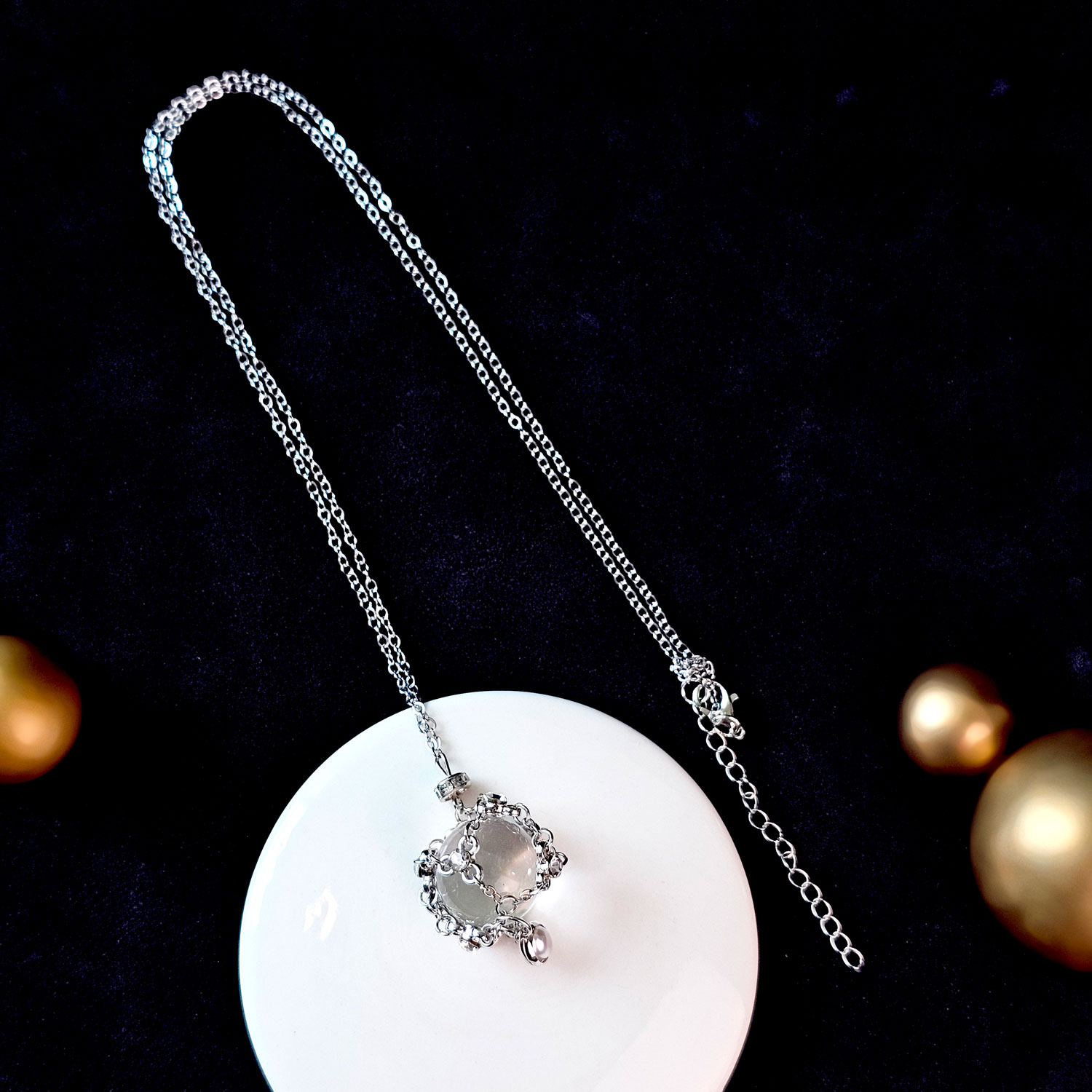 15 Jun - Clear Quartz Pendant Set