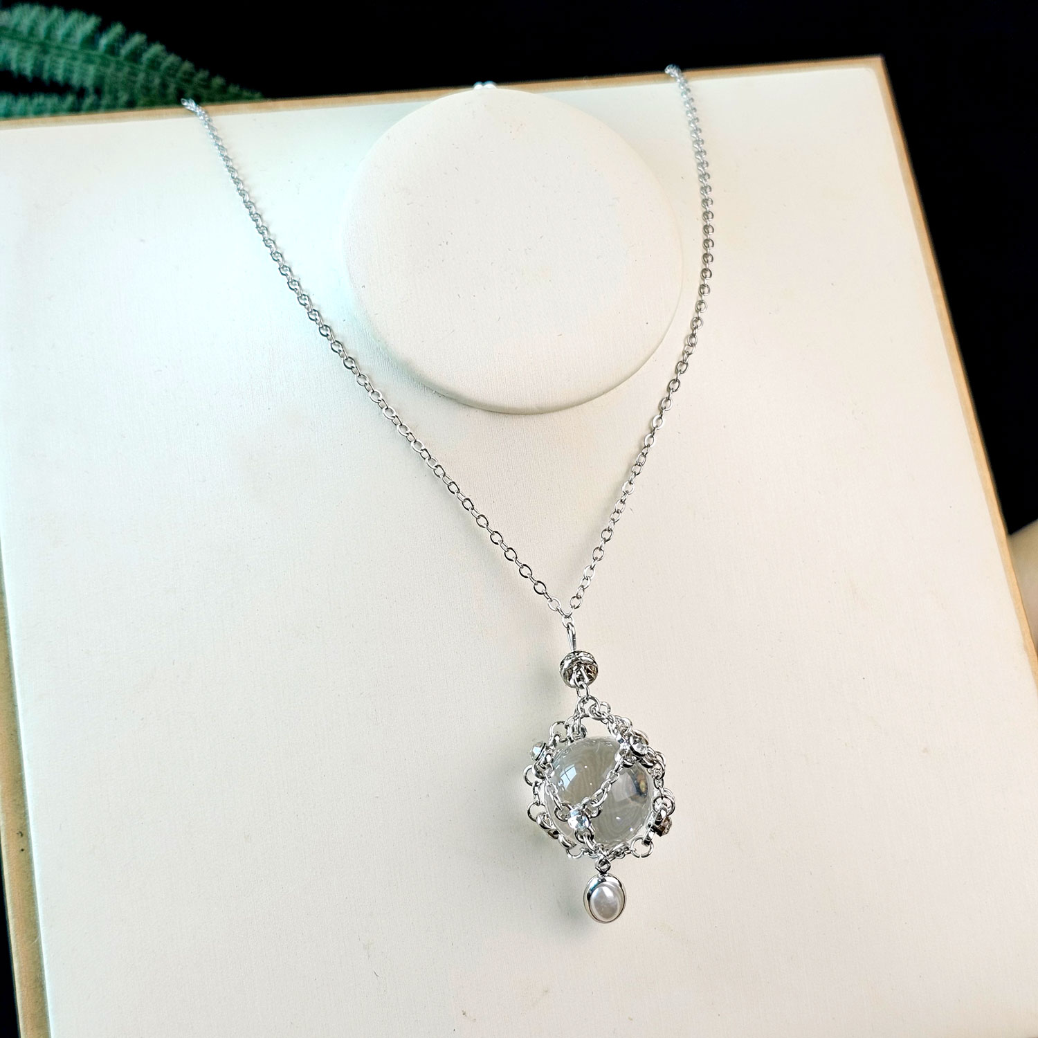 15 Jun - Clear Quartz Pendant Set