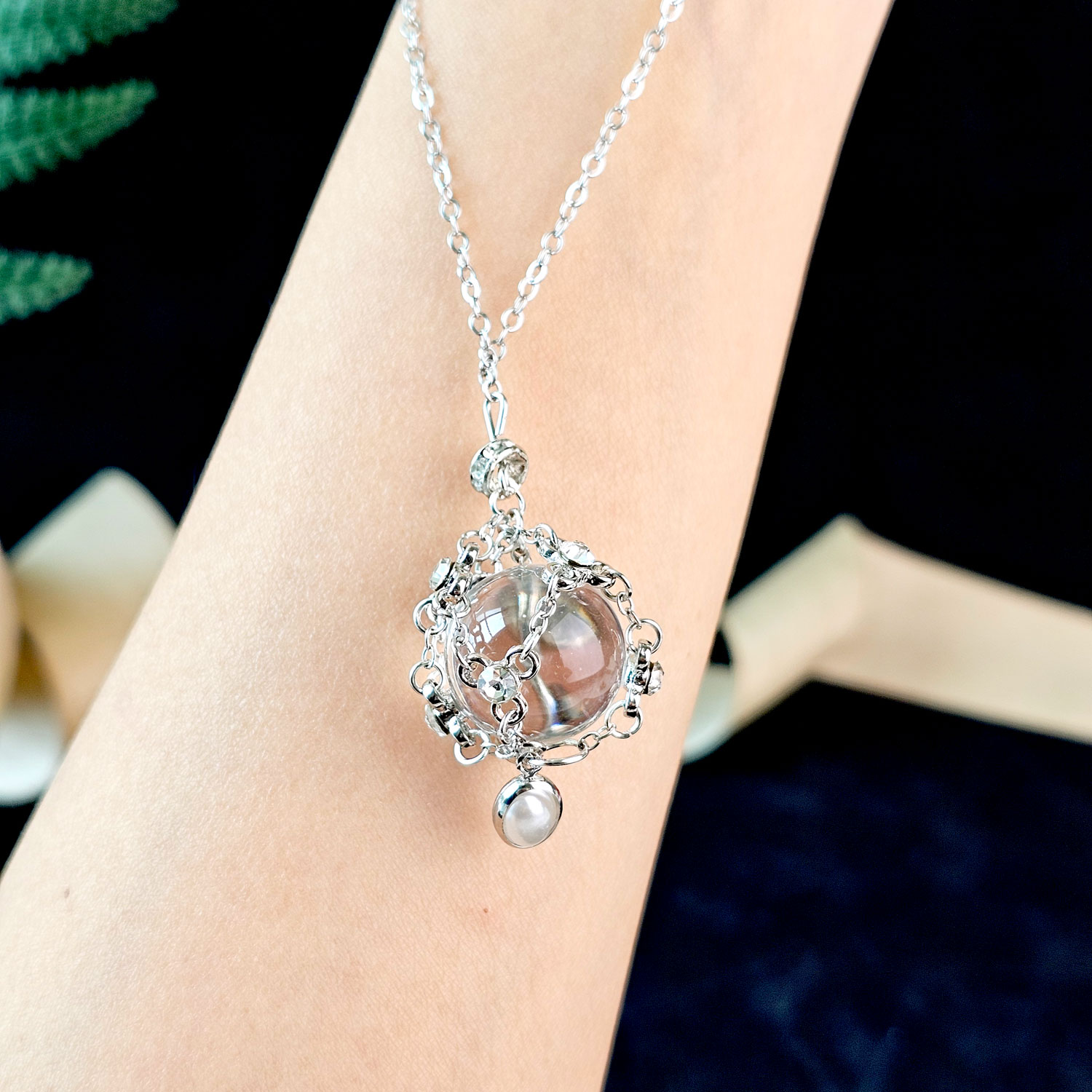 15 Jun - Clear Quartz Pendant Set