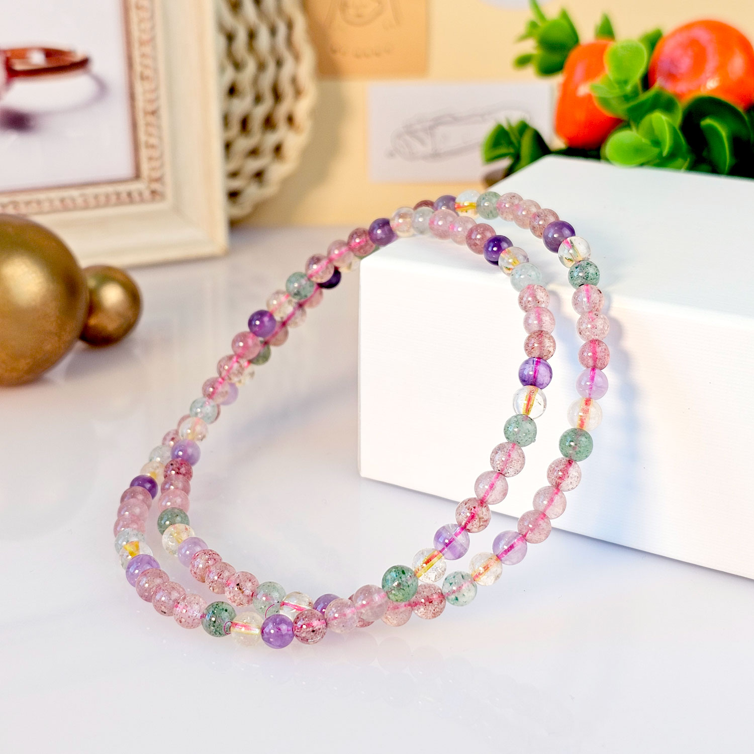 17 Jun - Strawberry Stone Rosay Bracelet