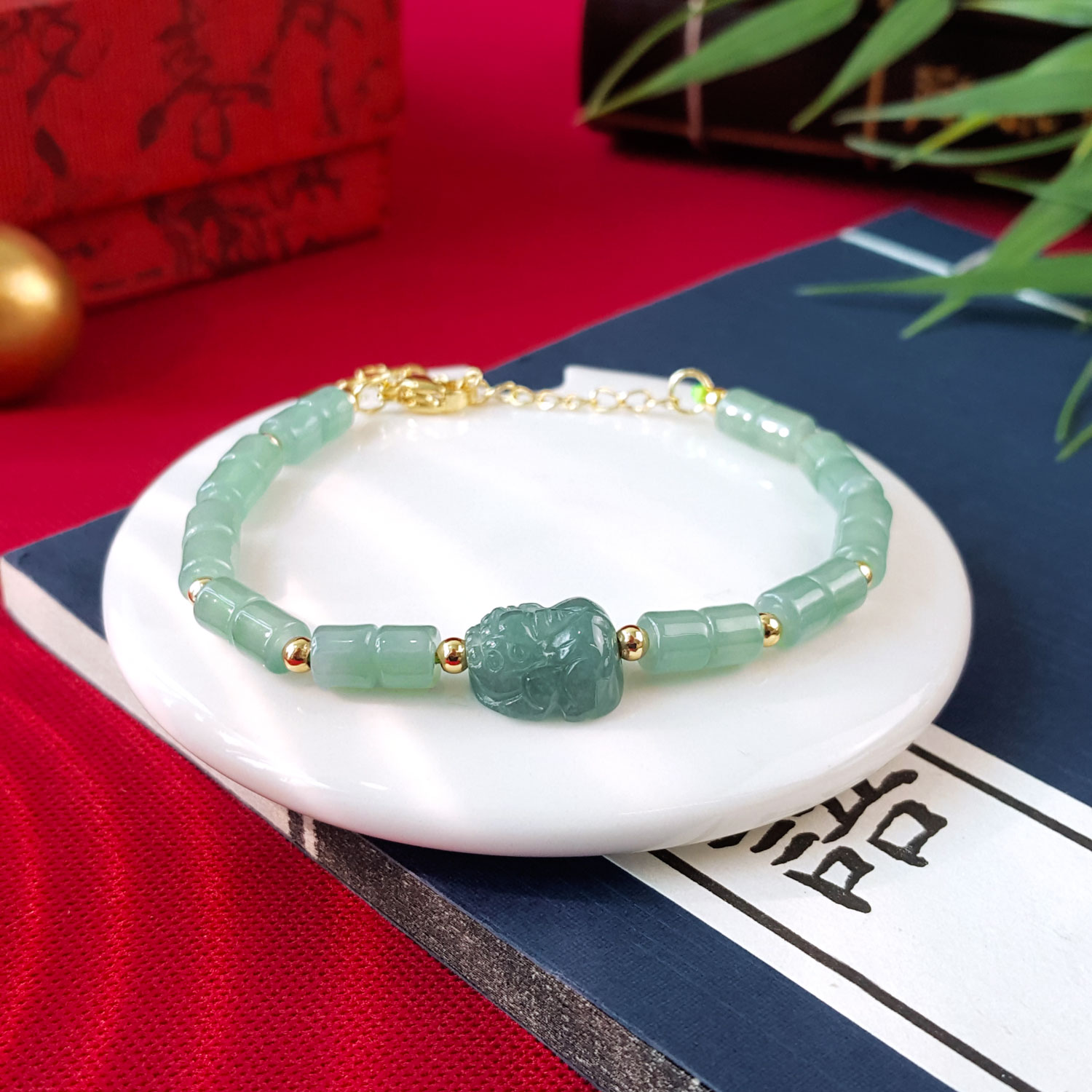 3 Aug - Jade PiXiu Design with Hook Bracelet