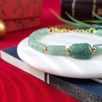 3 Aug - Jade PiXiu Design with Hook Bracelet