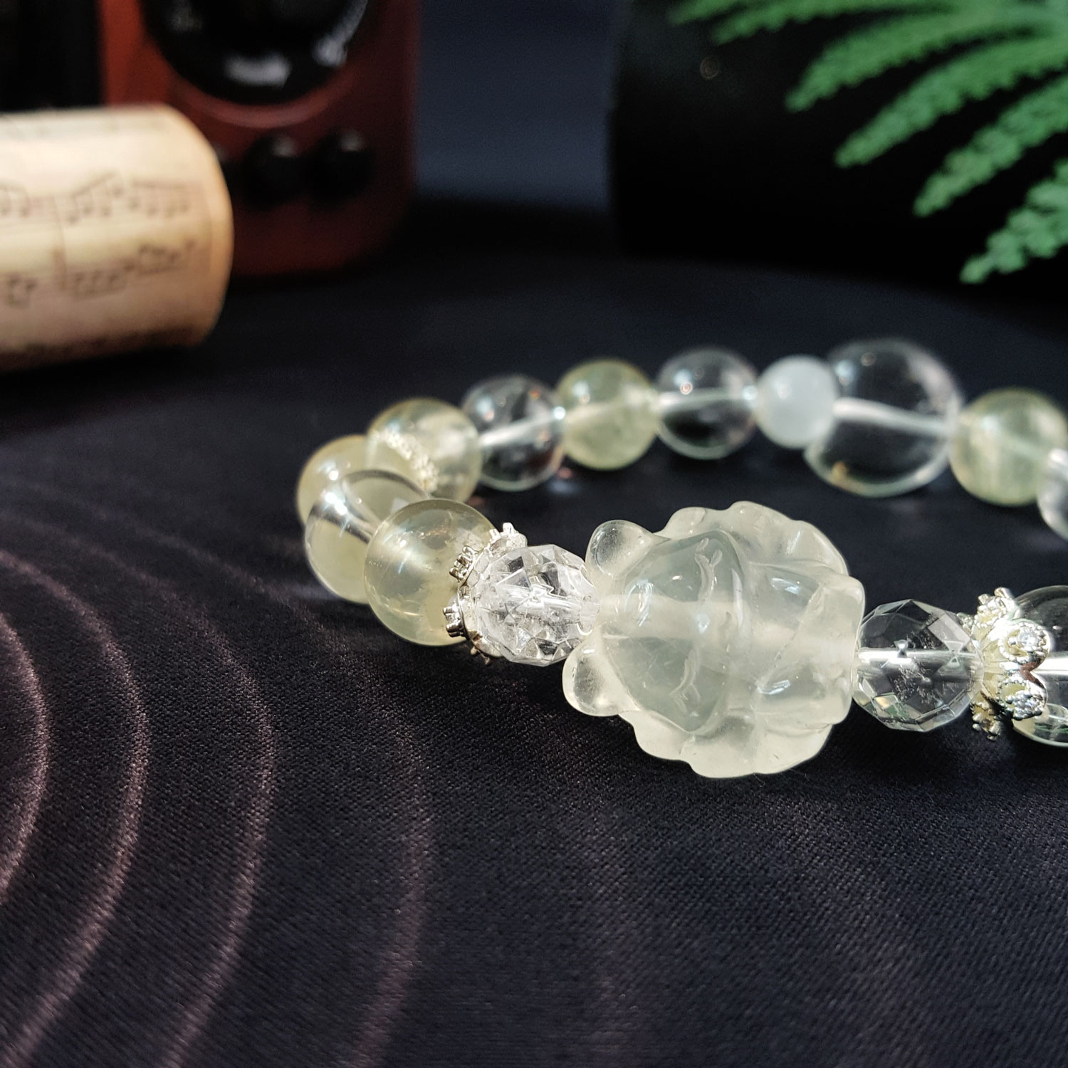 31July - Lemon Citrine with Nine Tail Fox Design Bracelet