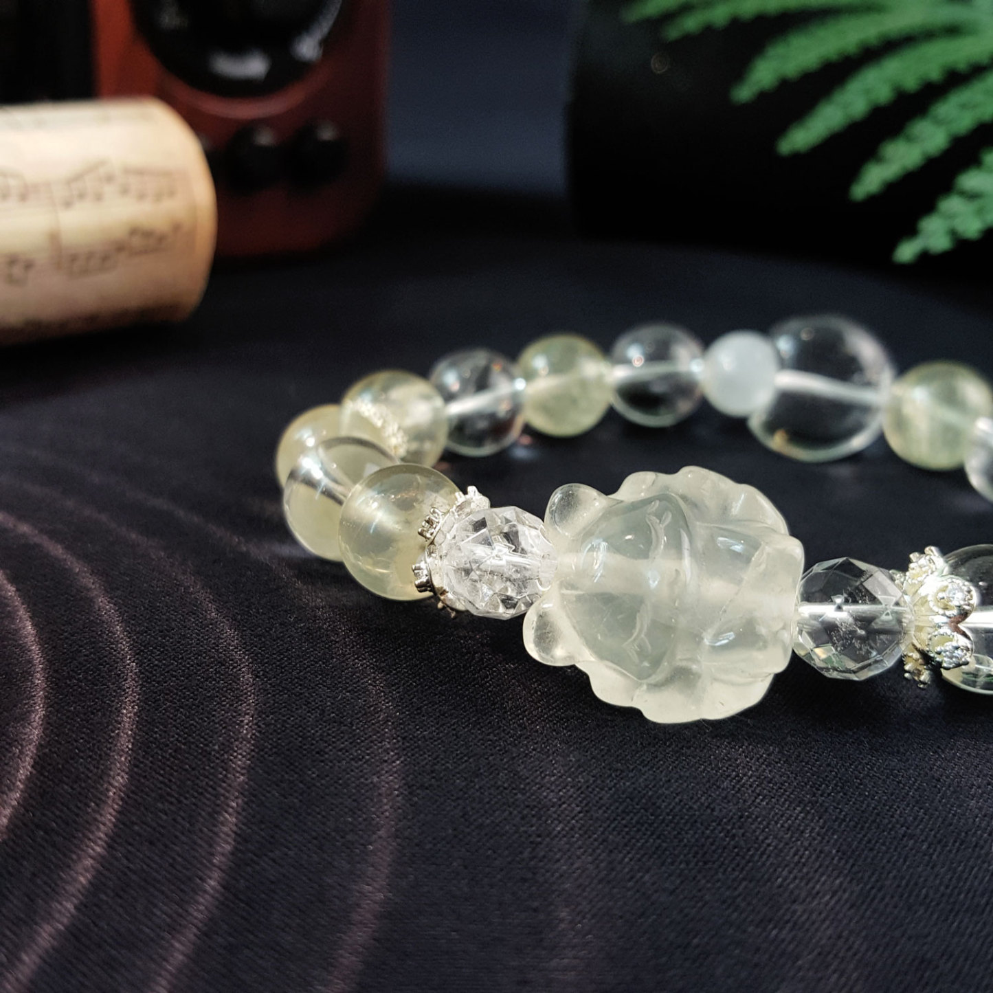 31July - Lemon Citrine with Nine Tail Fox Design Bracelet