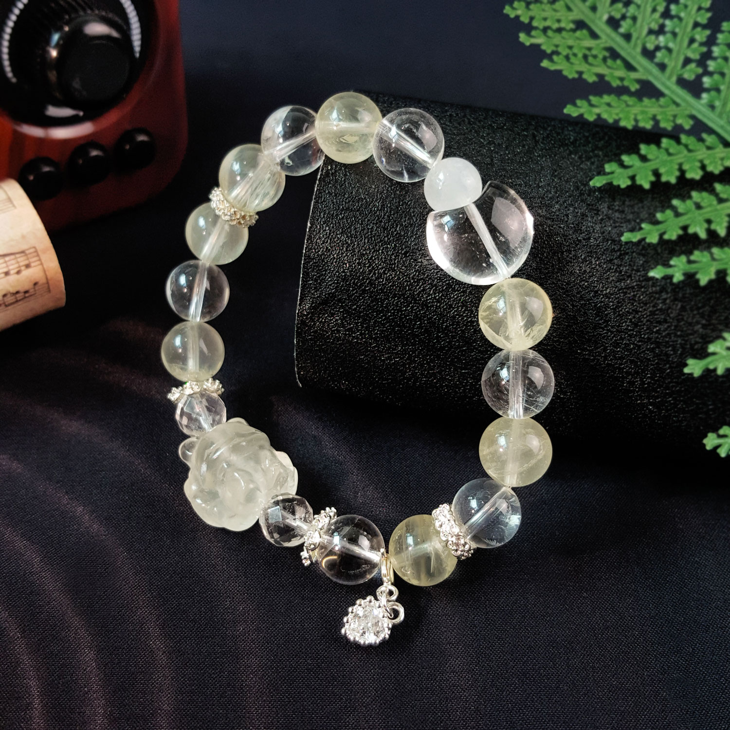 31July - Lemon Citrine with Nine Tail Fox Design Bracelet