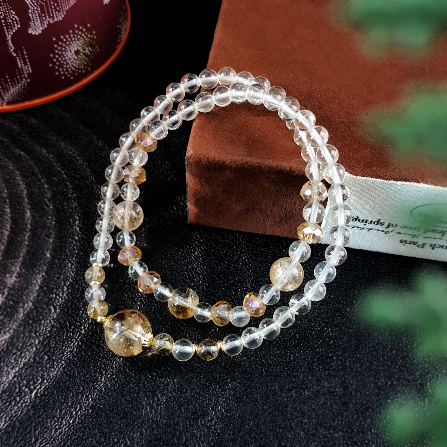 27 Aug - Citrine Double Layer Design Bracelet