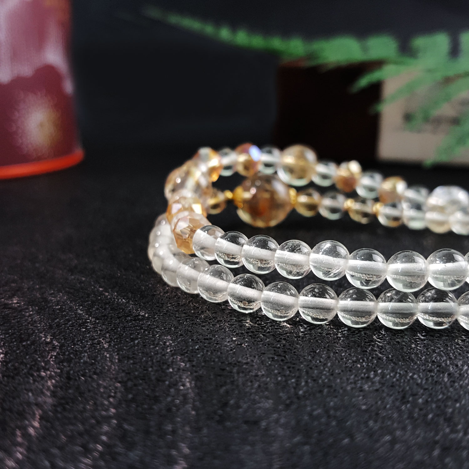 27 Aug - Citrine Double Layer Design Bracelet