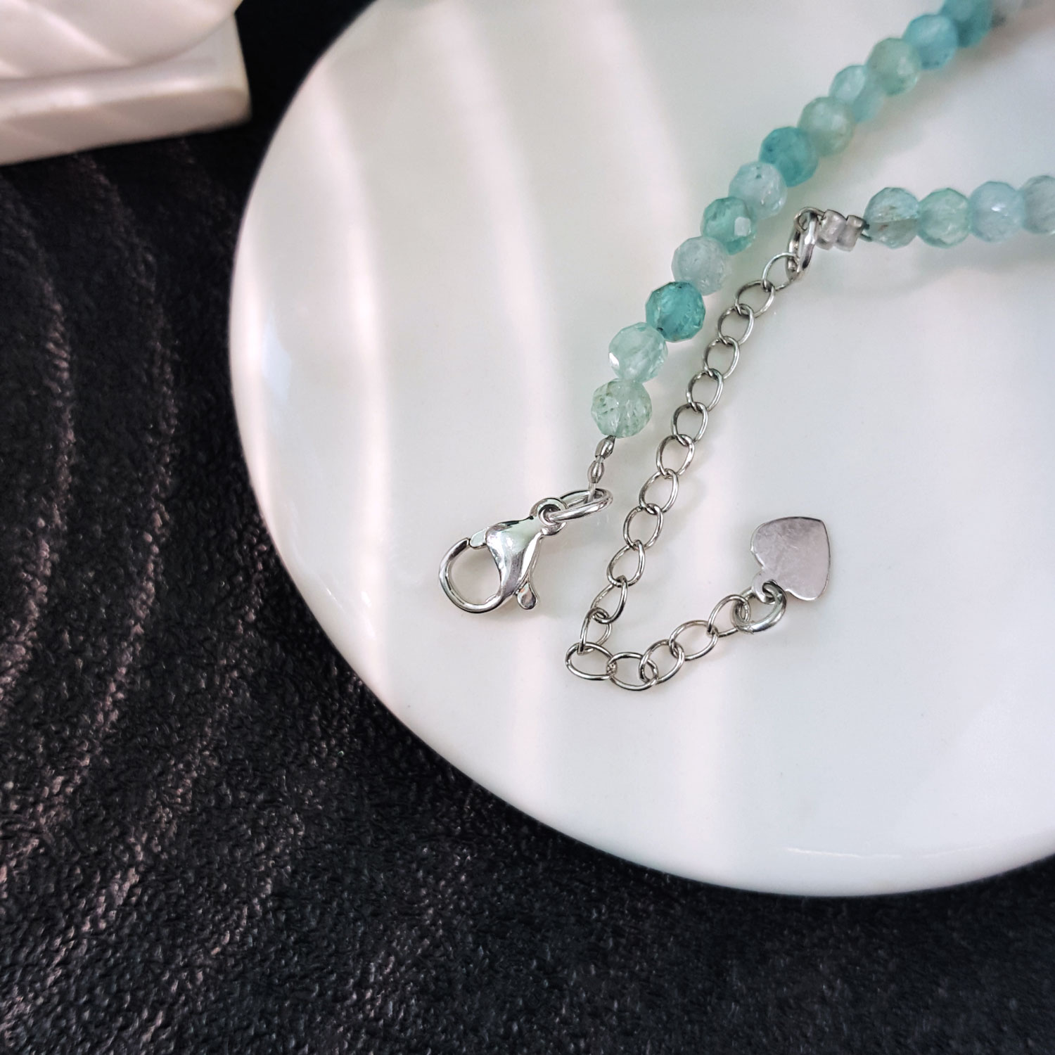 7 Aug - Blue Apatite Cutting With Hook Bracelet
