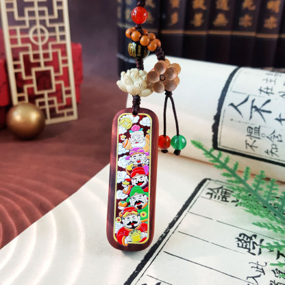 17 Aug - Zitian Five God Of Wealth Phone Hanger
