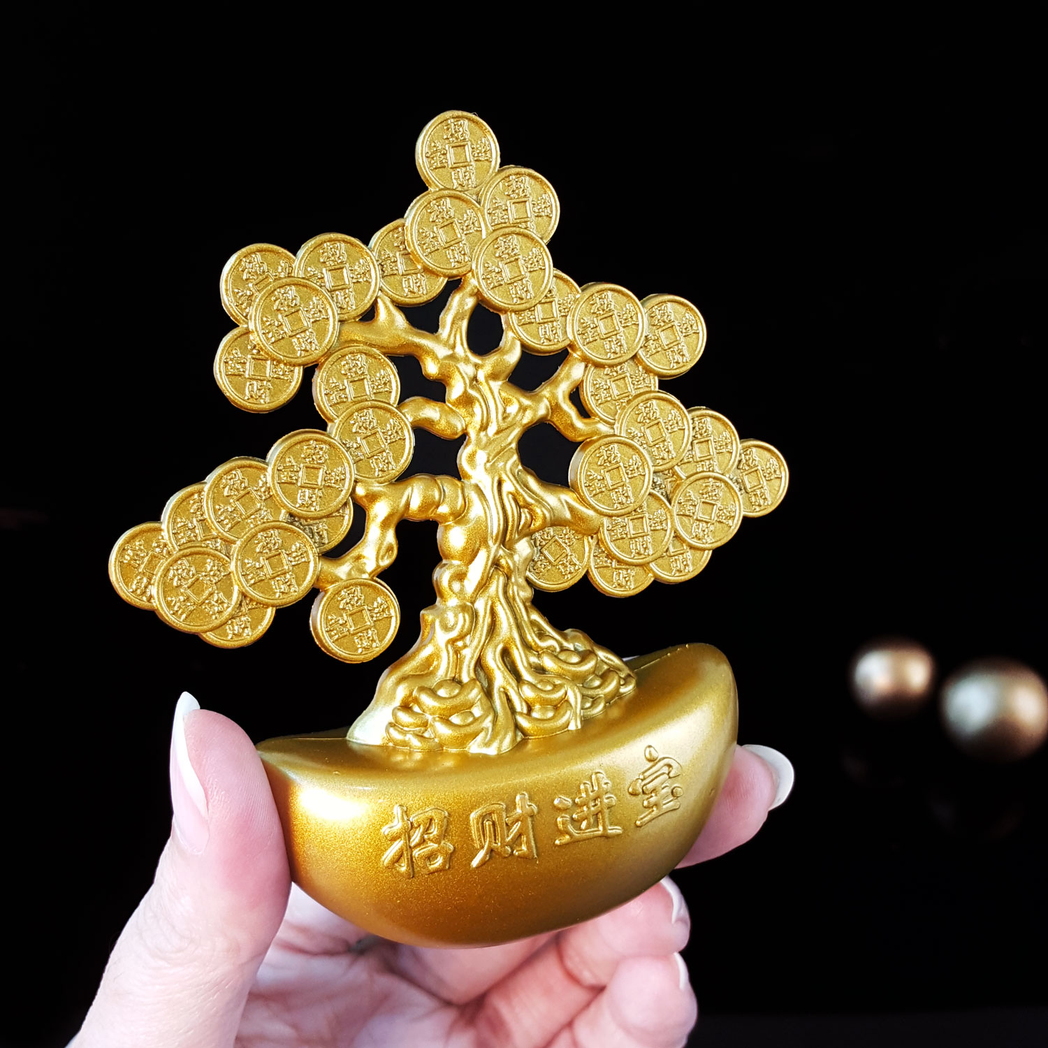 24 Aug - Attracting Wealth And Treasure Money Tree Ornament (Alloy Material)