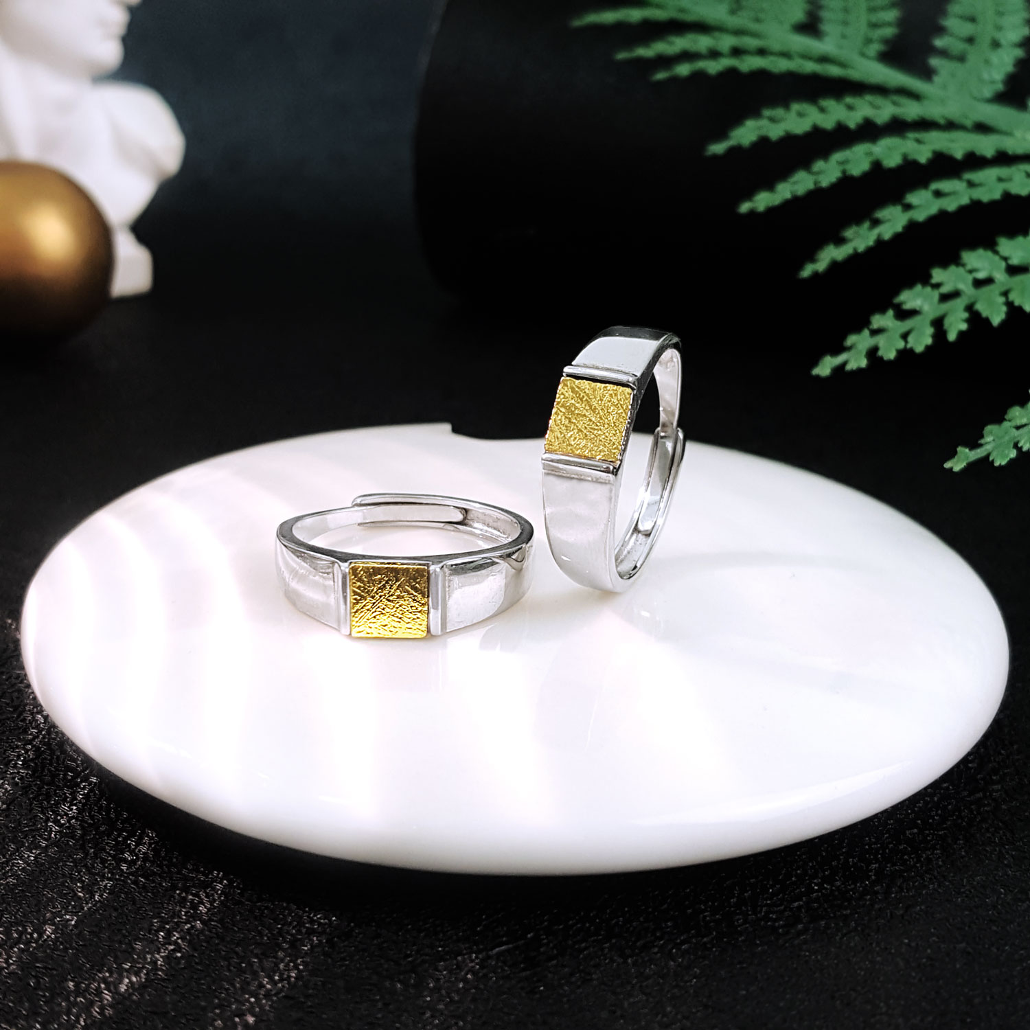 18 Aug - Gold Meteorite Adjustable Ring_Small Poster