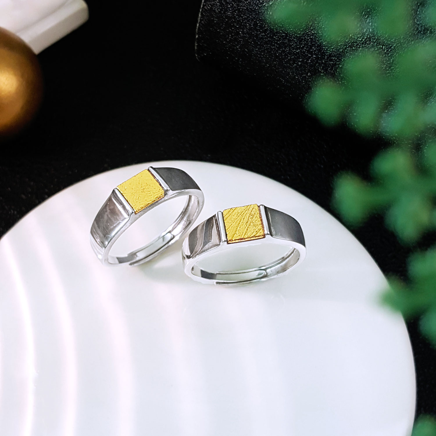 18 Aug - Gold Meteorite Adjustable Ring_Small Poster