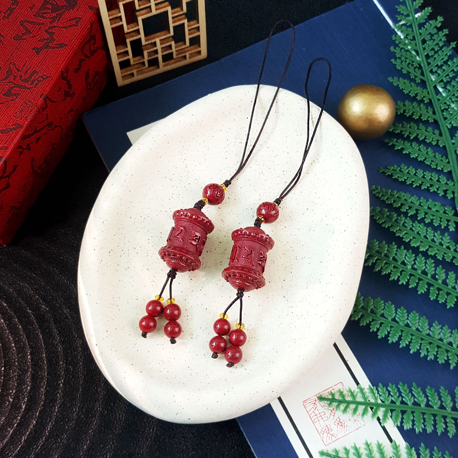 4 Aug - Purple Gold Cinnabar Mantra Charm_Poster