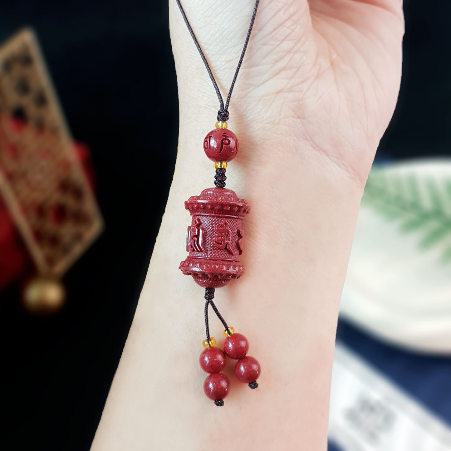 4 Aug - Purple Gold Cinnabar Mantra Charm_Poster