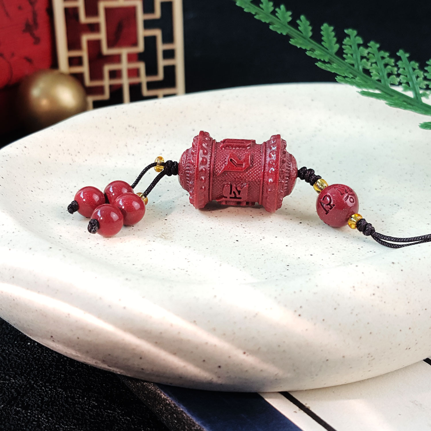 4 Aug - Purple Gold Cinnabar Mantra Charm_Poster
