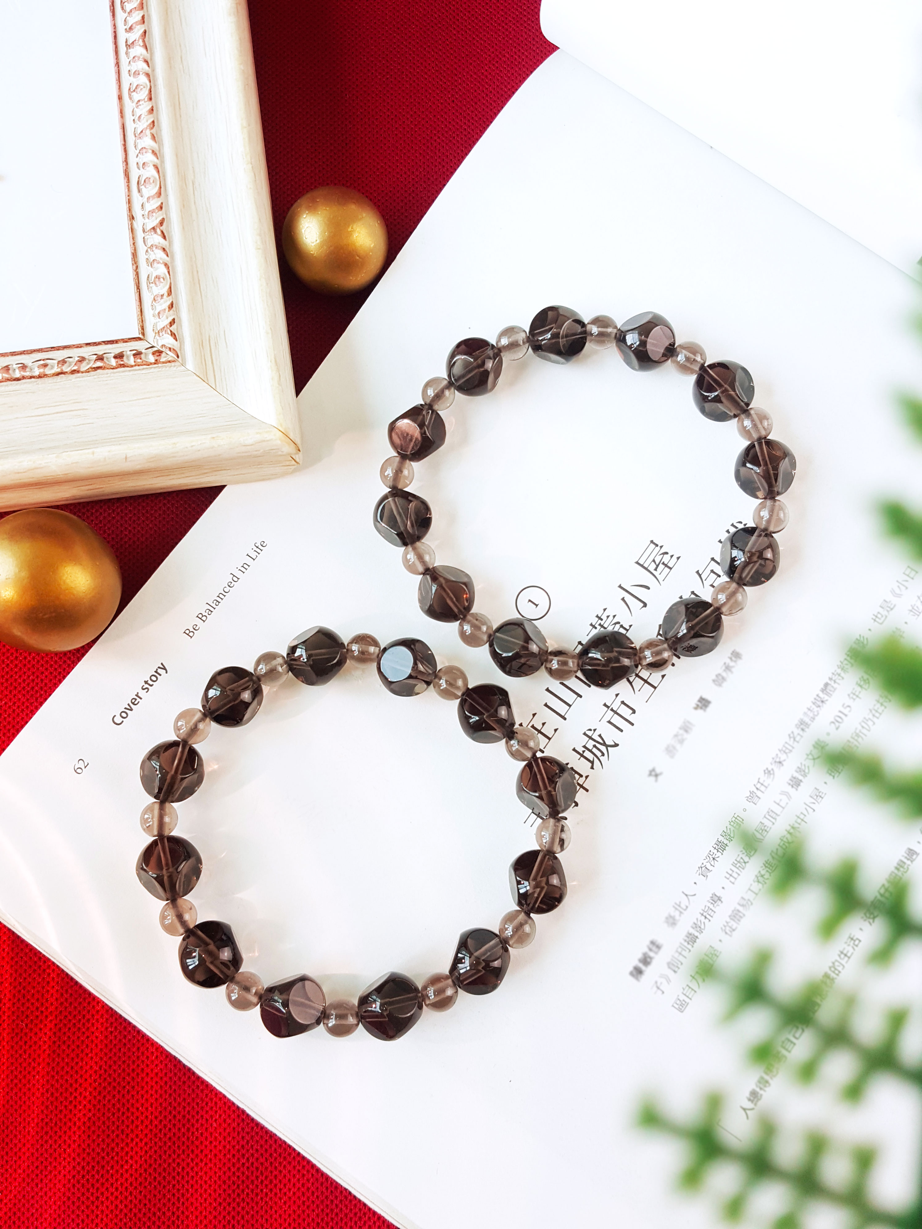24 Sep - Smoky Quartz CUbe Bracelet
