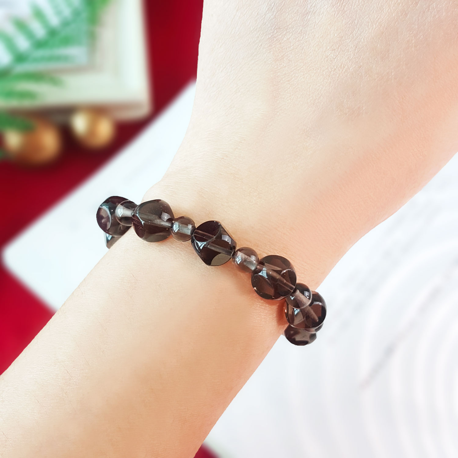 24 Sep - Smoky Quartz CUbe Bracelet