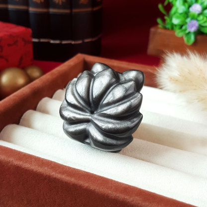 30 Sep - Silver Obsidian Ornament (s)