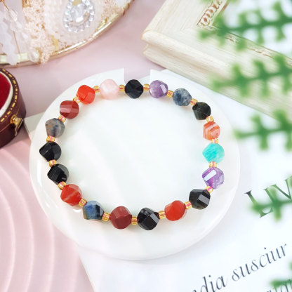 15 Oct - 7mm Mix Crystal S Shape Bracelet
