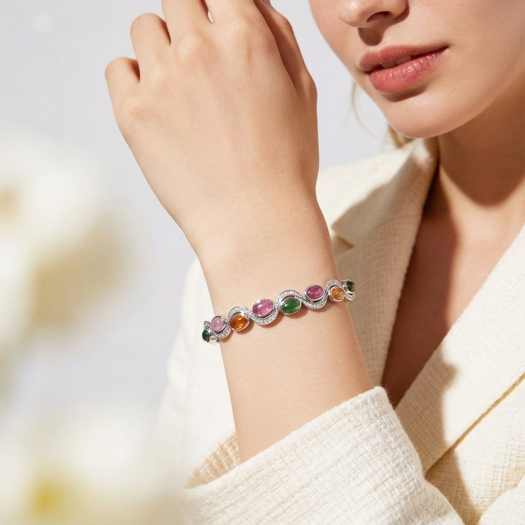 16 Oct - Colour Tourmaline Design Bangle