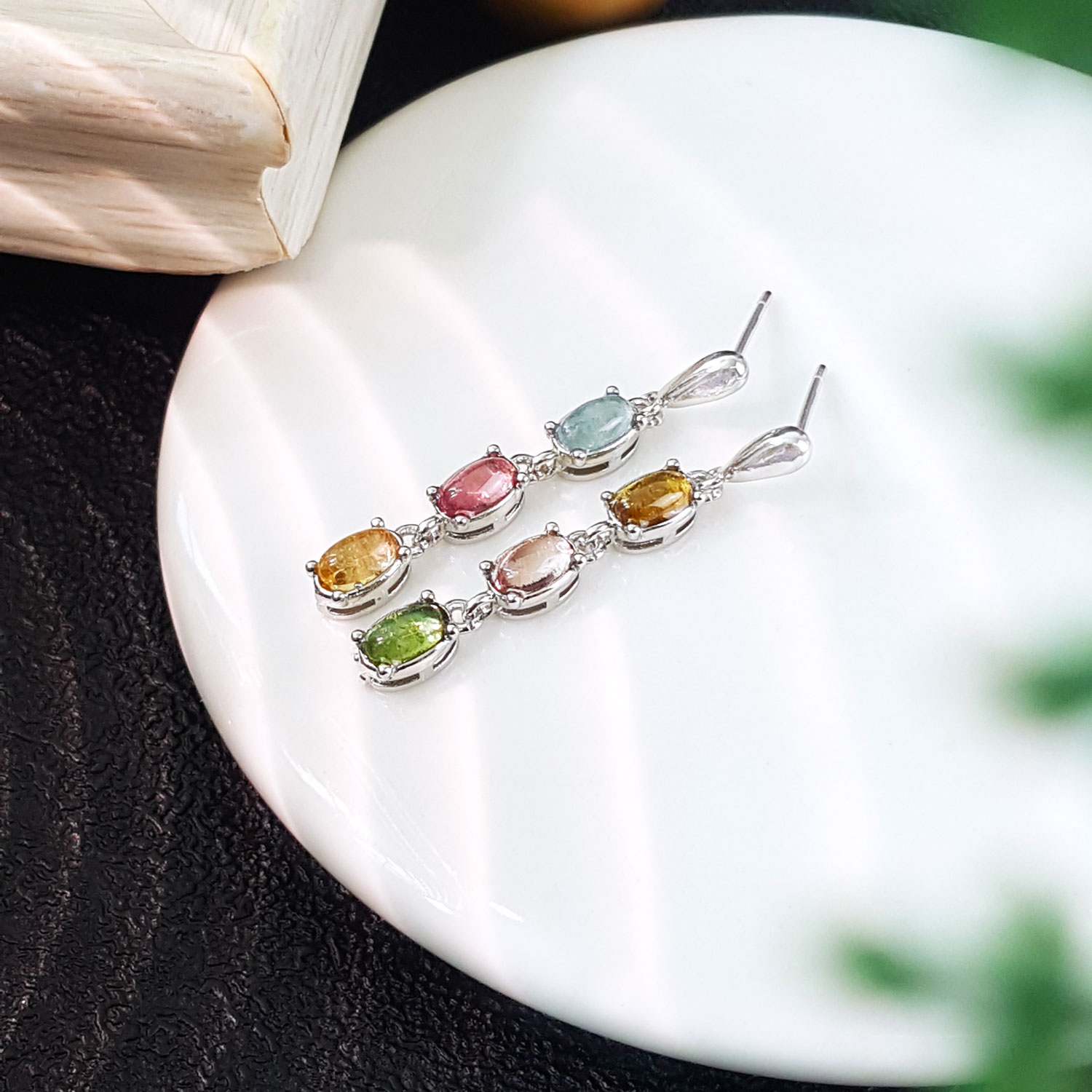 19 Oct - Colour Tourmaline Design Earring