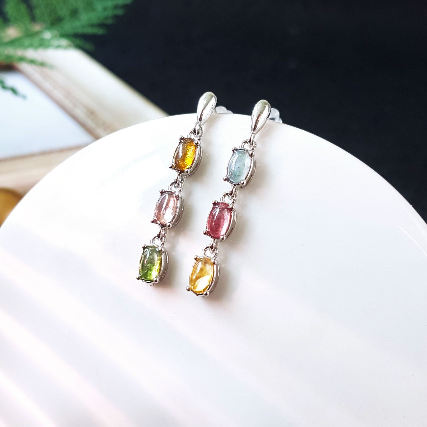 19 Oct - Colour Tourmaline Design Earring