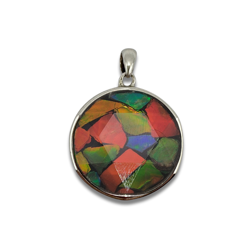 Canada Ammolite Stitching Pendant