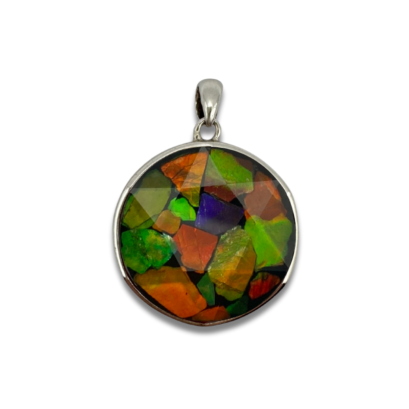 Canada Ammolite Stitching Pendant