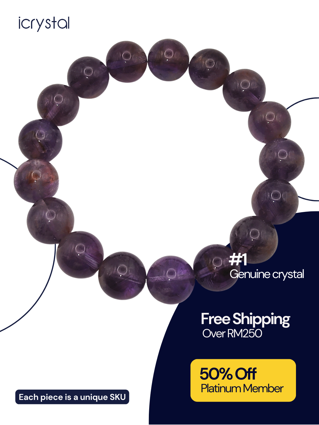 Amethyst Phantom Bracelet