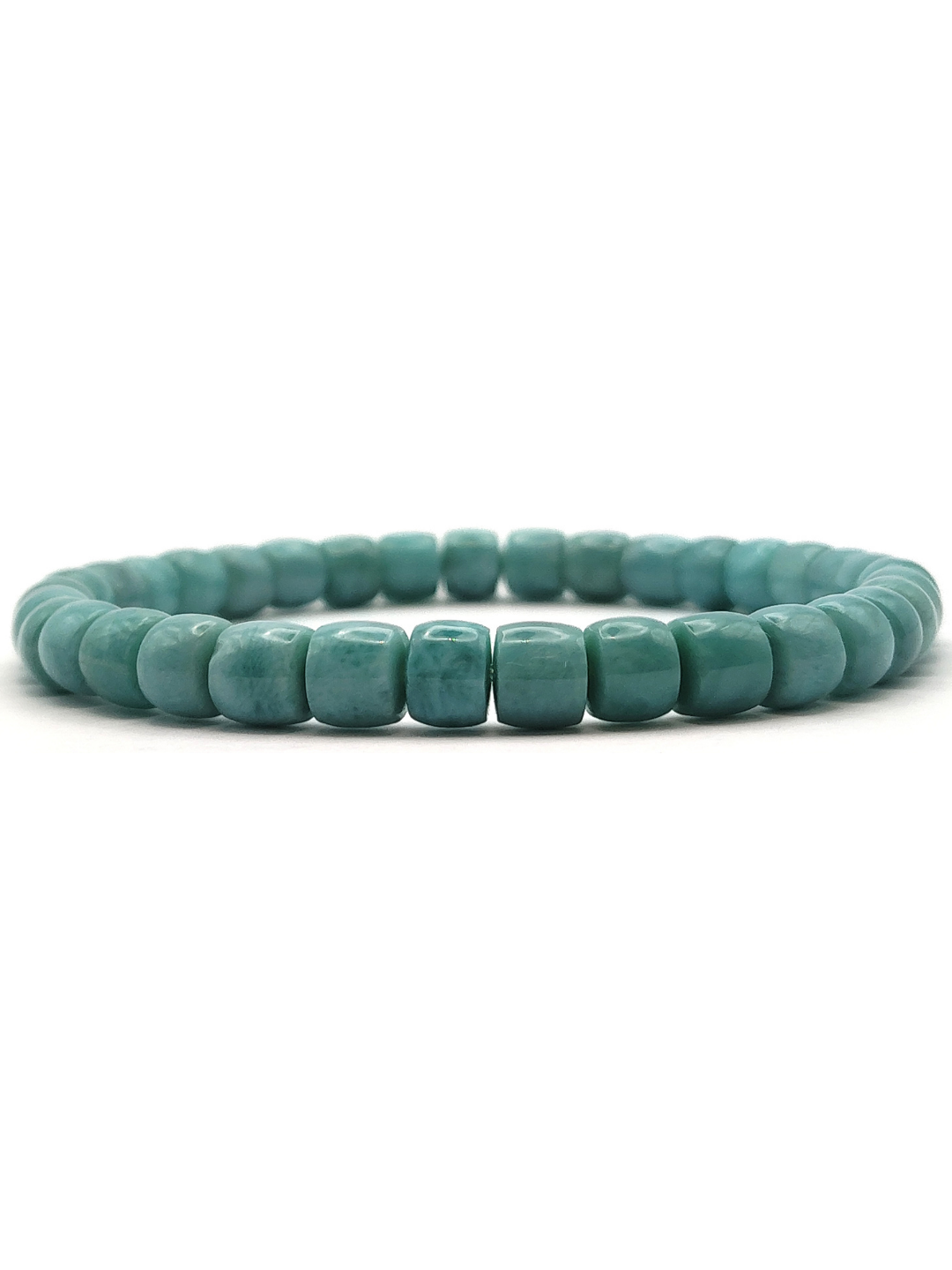 Larimar Drum Shape Bracelet