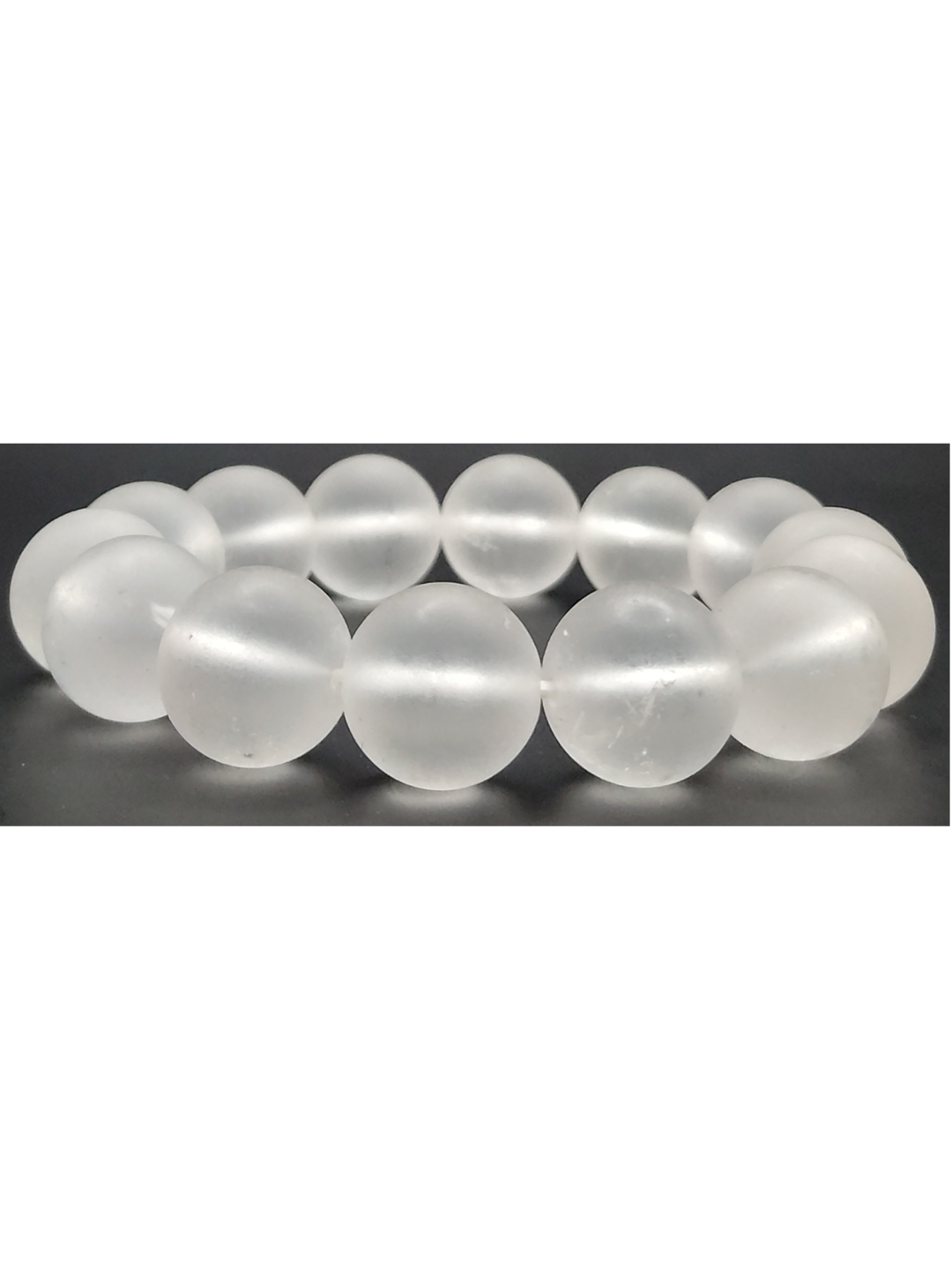 Clear Quartz Frosted Bracelet