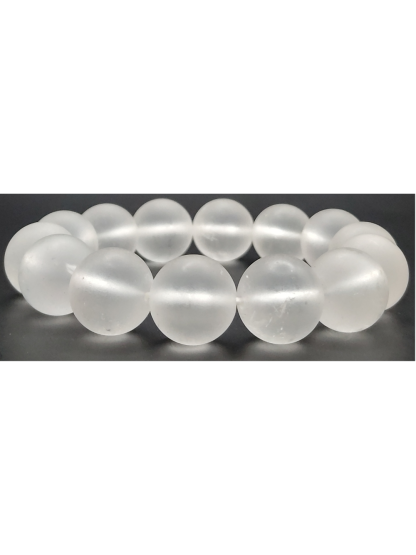 Clear Quartz Frosted Bracelet
