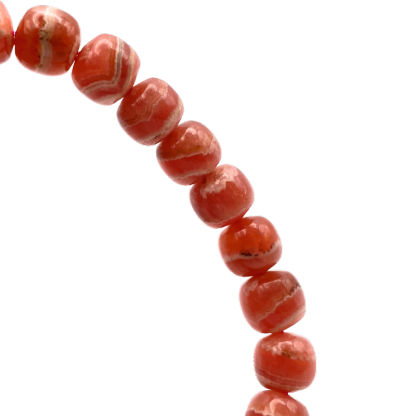 Rhodochrosite Drum Bracelet