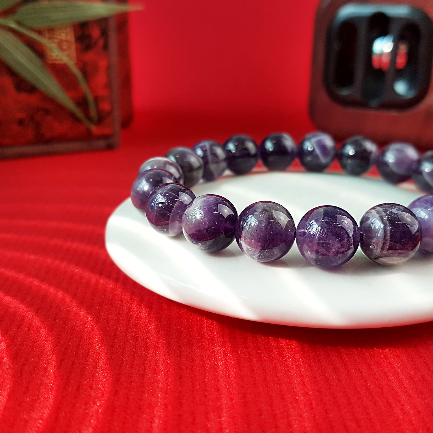 22 July - Amethyst Buddha Tooth Bracelet