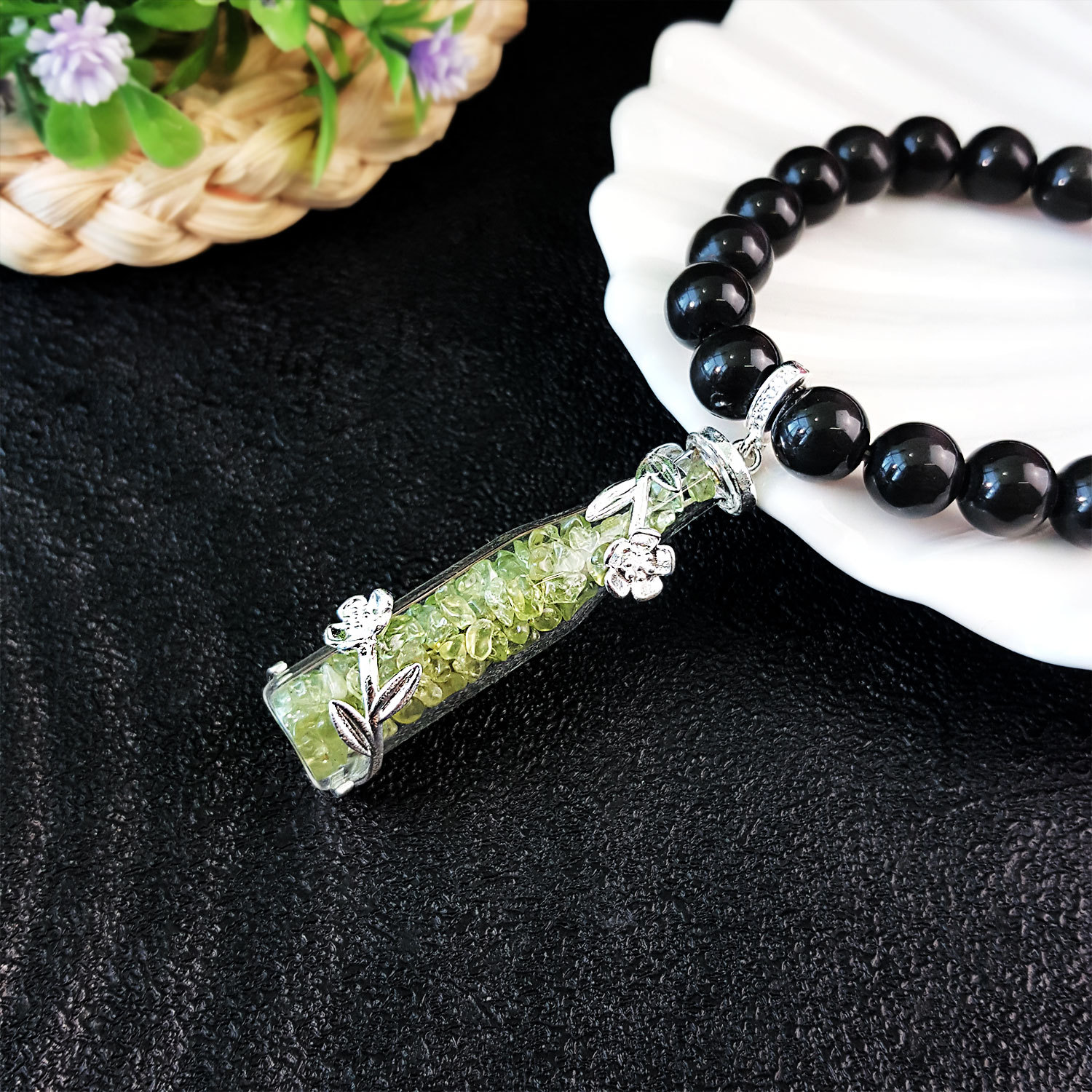 24 July - Peridot Wishing Pendant