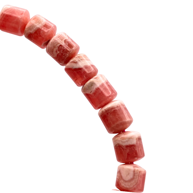 Rhodochrosite Barrel Shape Bracelet