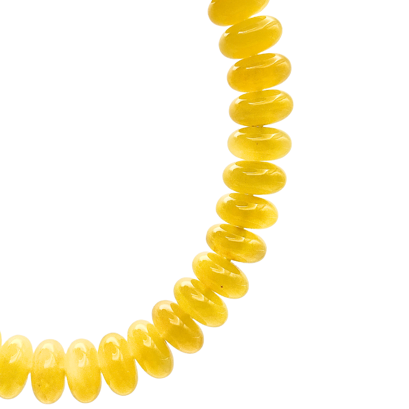 Beeswax Amber Stacked Bead Bracelet