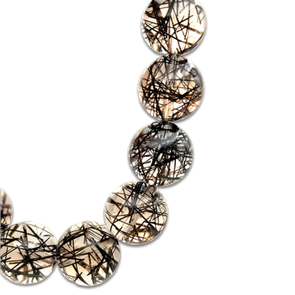 Superior Black Rutilated Bracelet