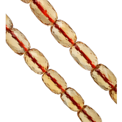 High Grade Citrine Barrel Bead Bracelet