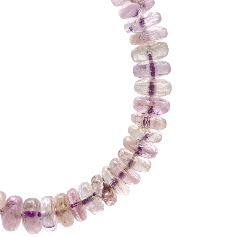 Kunzite Stacked Bead Bracelet