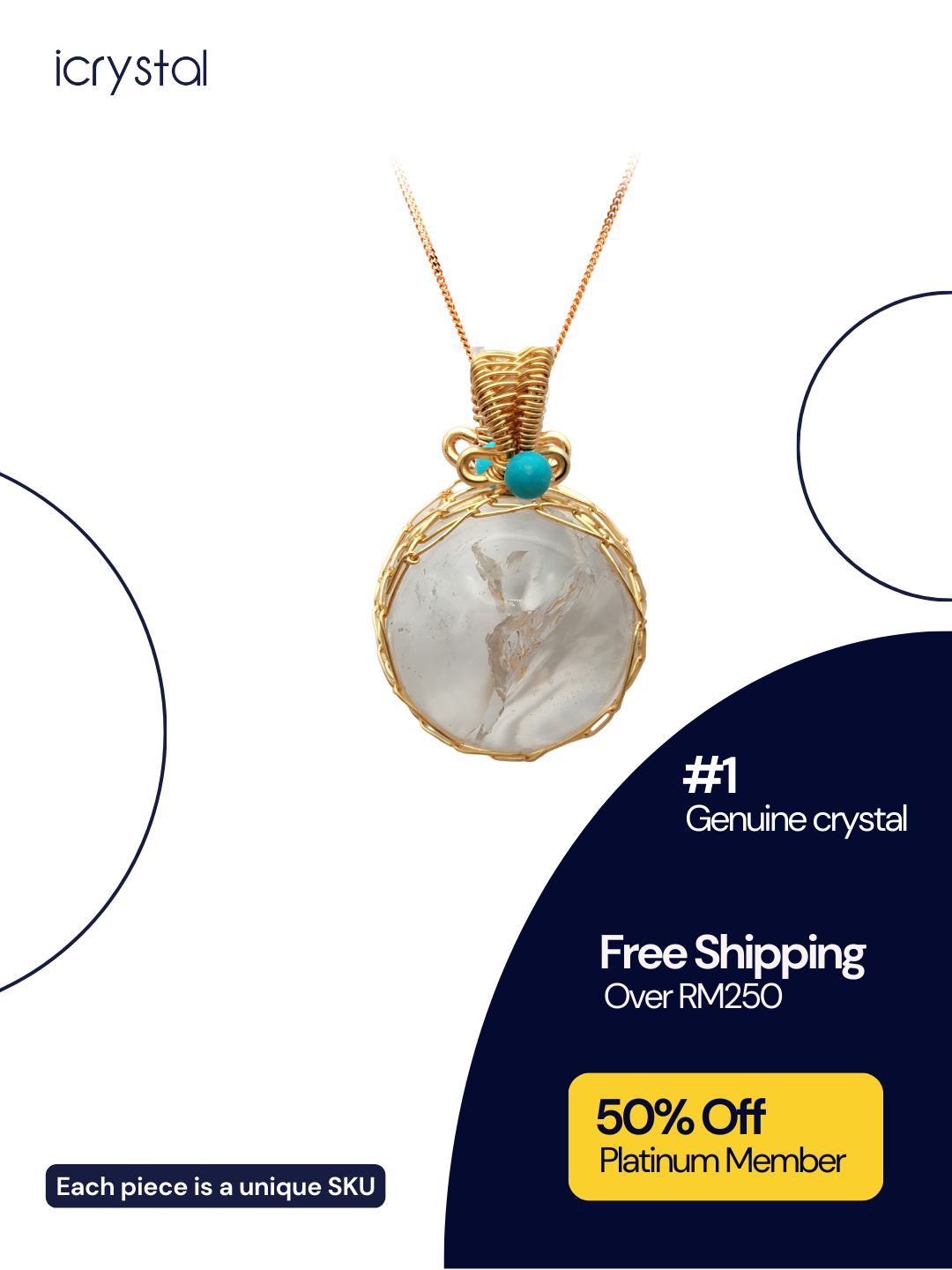 White Azeztulite Pendant