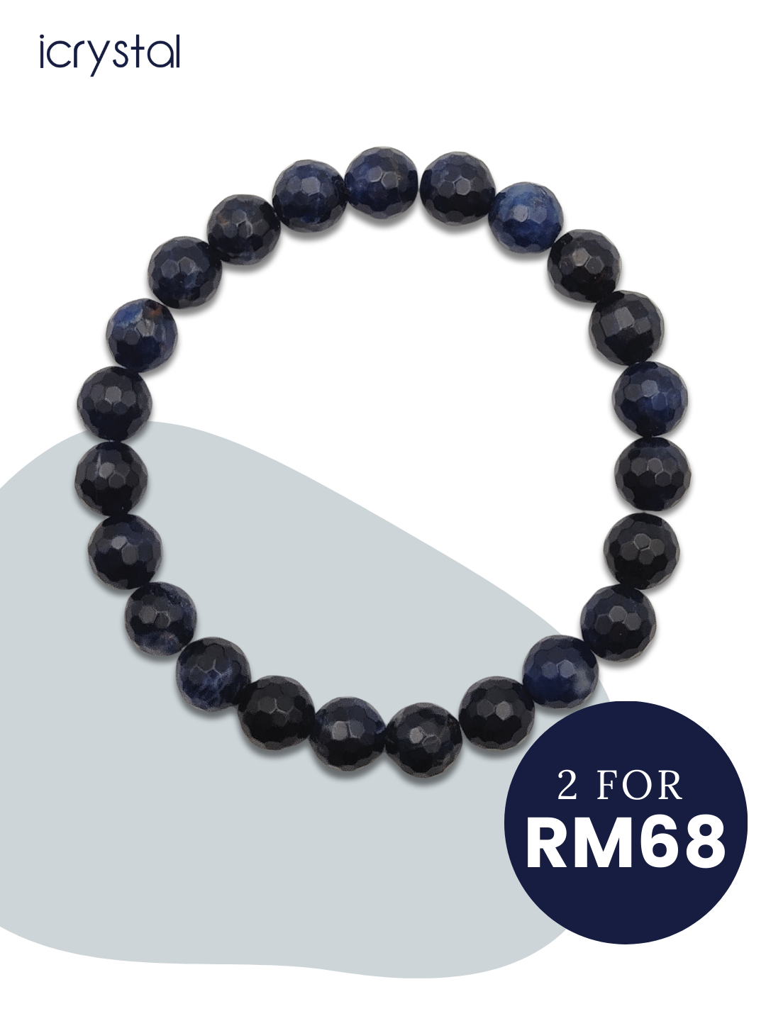 Sodalite 128 Cutting Bracelet