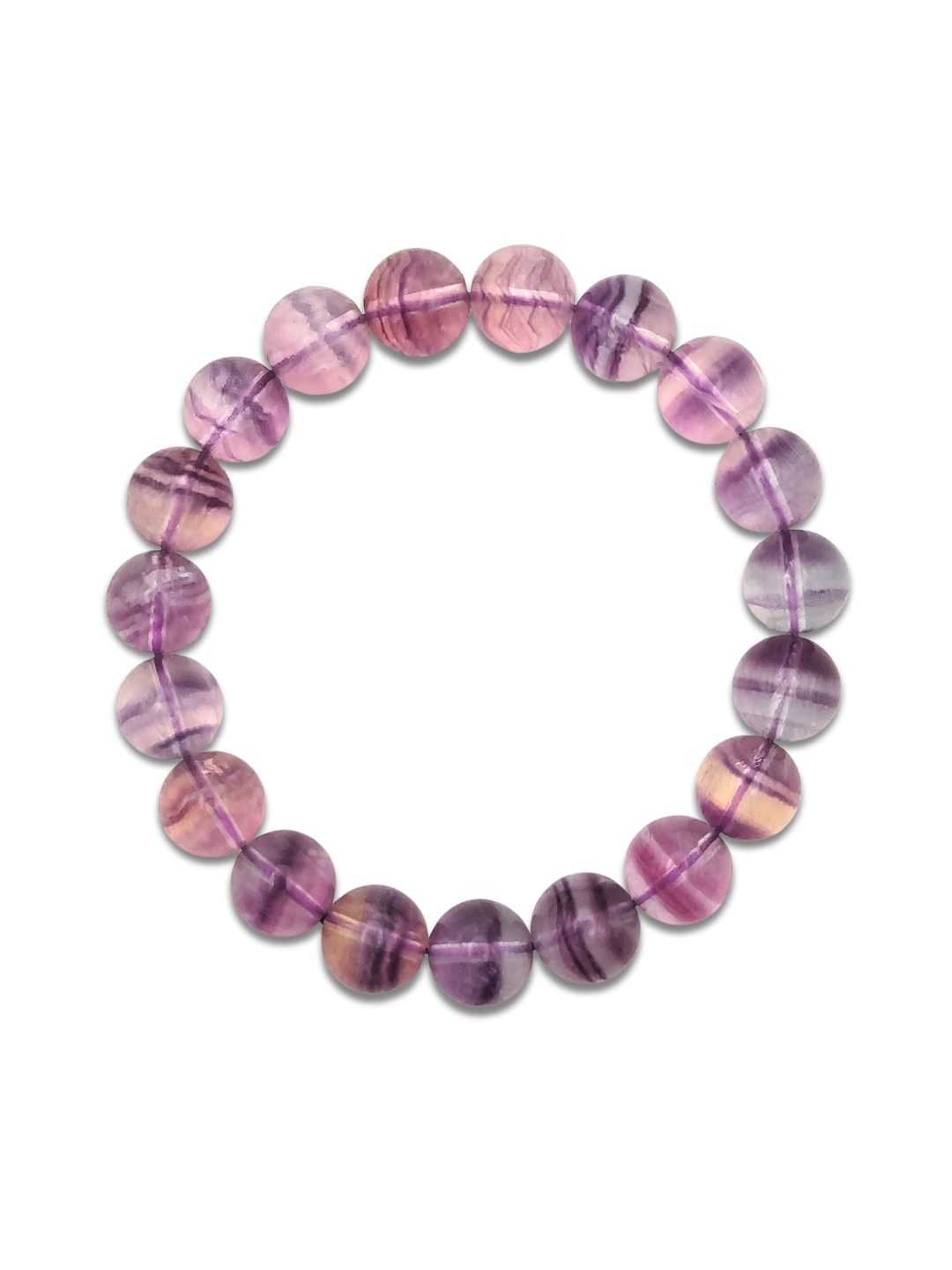 Purple Green Fluorite Bracelet