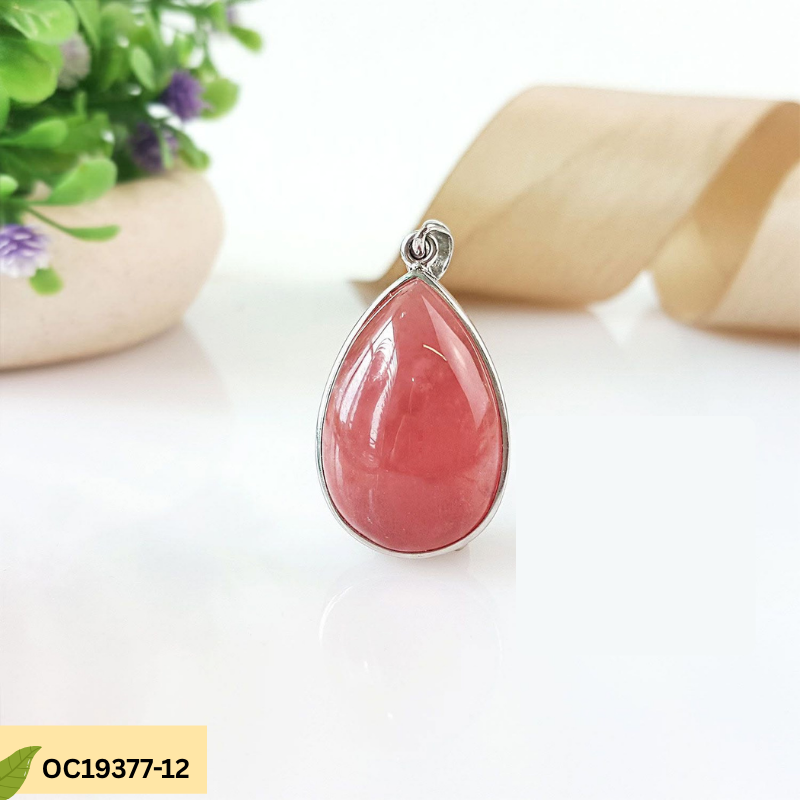 Superior Argentine Rhodochrosite Water Drop Pendant