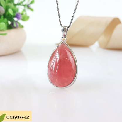 Superior Argentine Rhodochrosite Water Drop Pendant