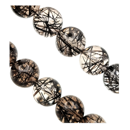 Superior Black Rutilated Bracelet