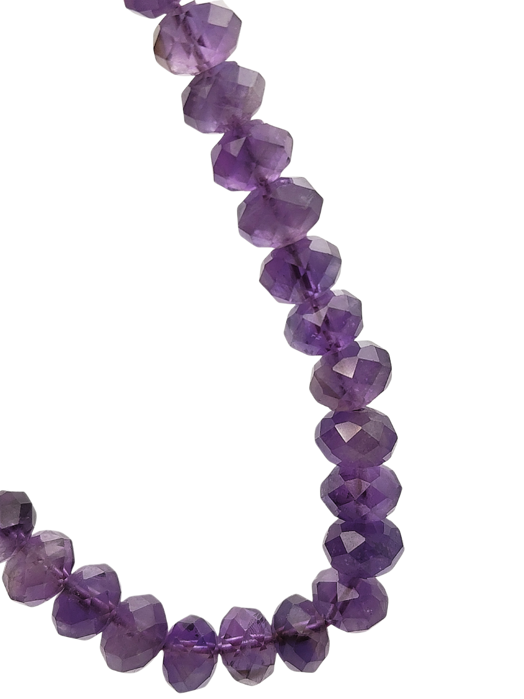 Amethyst Stacked Cutting Bracelet